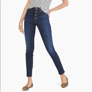 Jcrew skinny highwaisted button up jeans